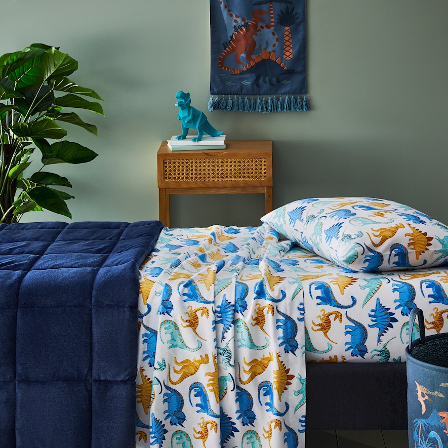Dinosaur flannelette sheets clearance