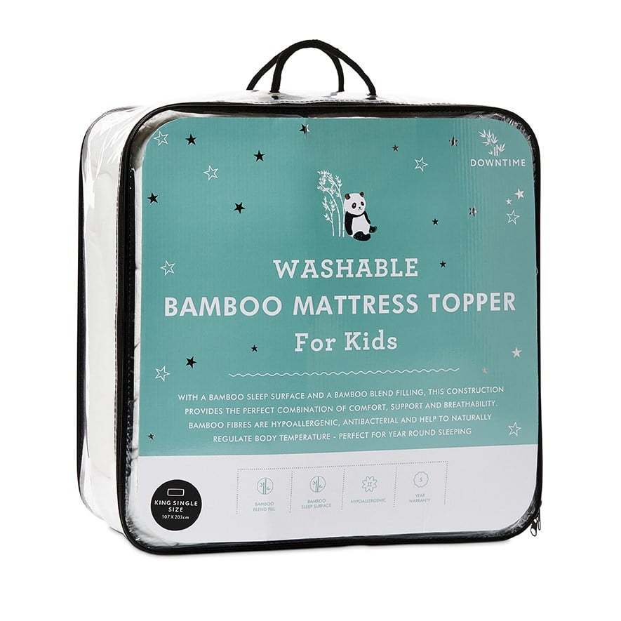 Downtime Kids Bamboo Blend Mattress Topper Adairs