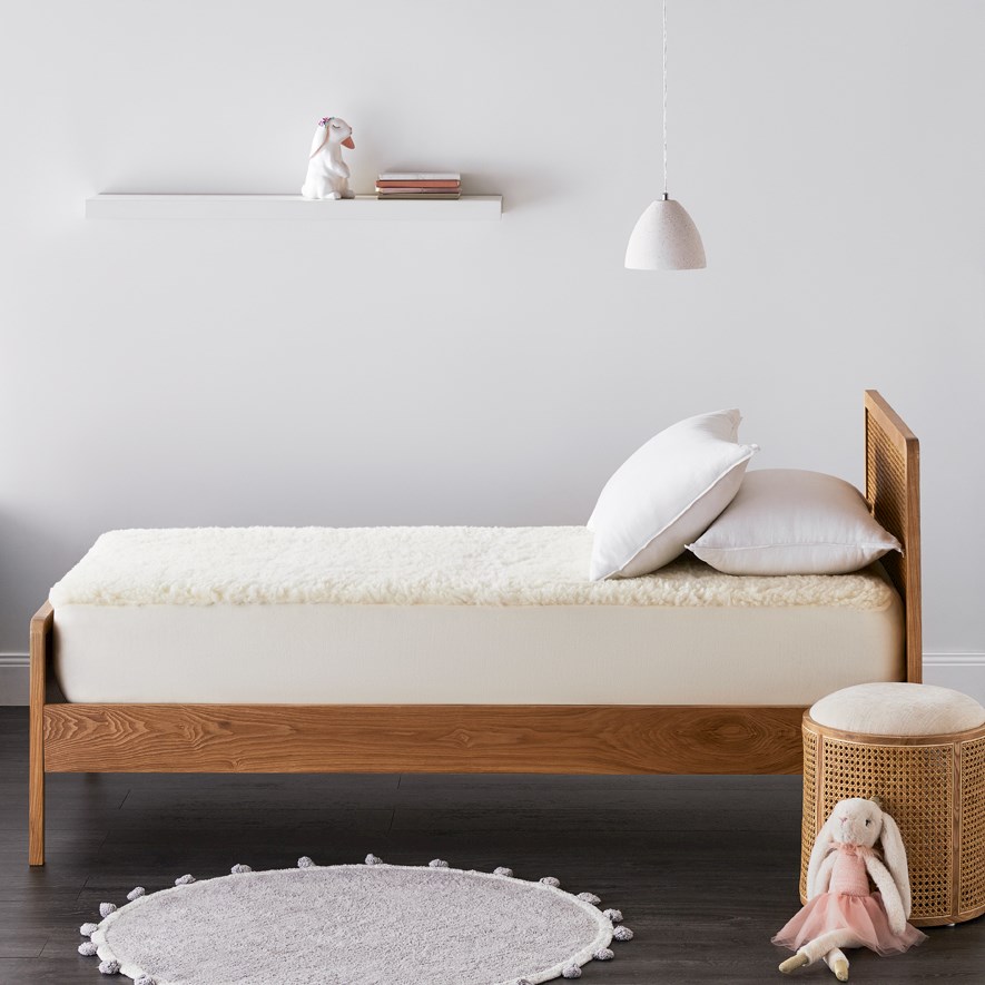 MiniJumbuk Dreamers Kids Australian Wool Mattress Topper Adairs