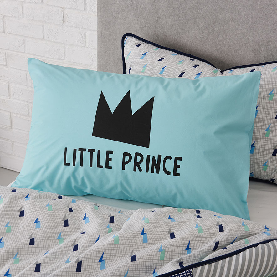 Adairs Kids Little Prince Text Pillowcase Adairs