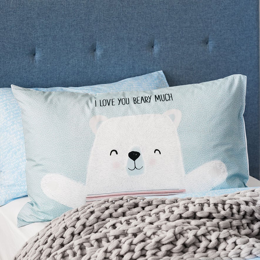 Adairs Kids Text Pillowcase Love You Adairs