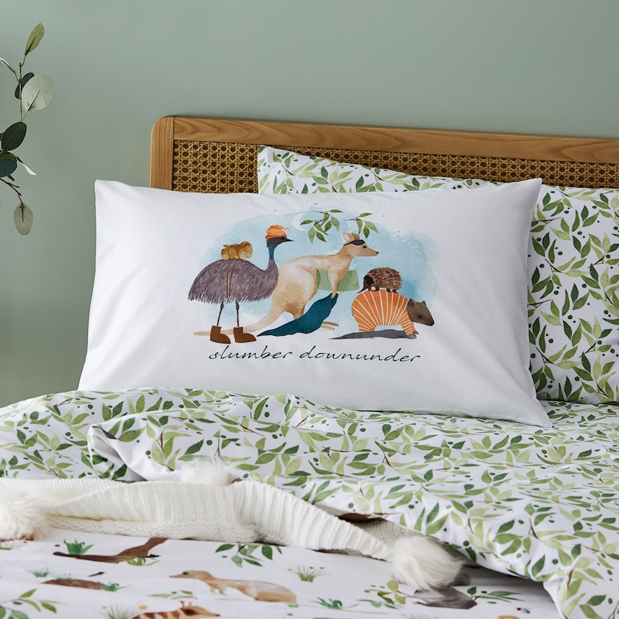 Adairs Kids Native Animals Decorative Pillowcase Adairs