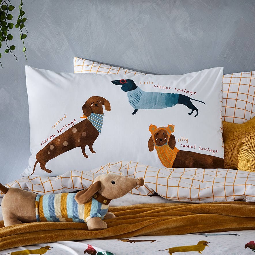 Sausage dog pillow case new arrivals