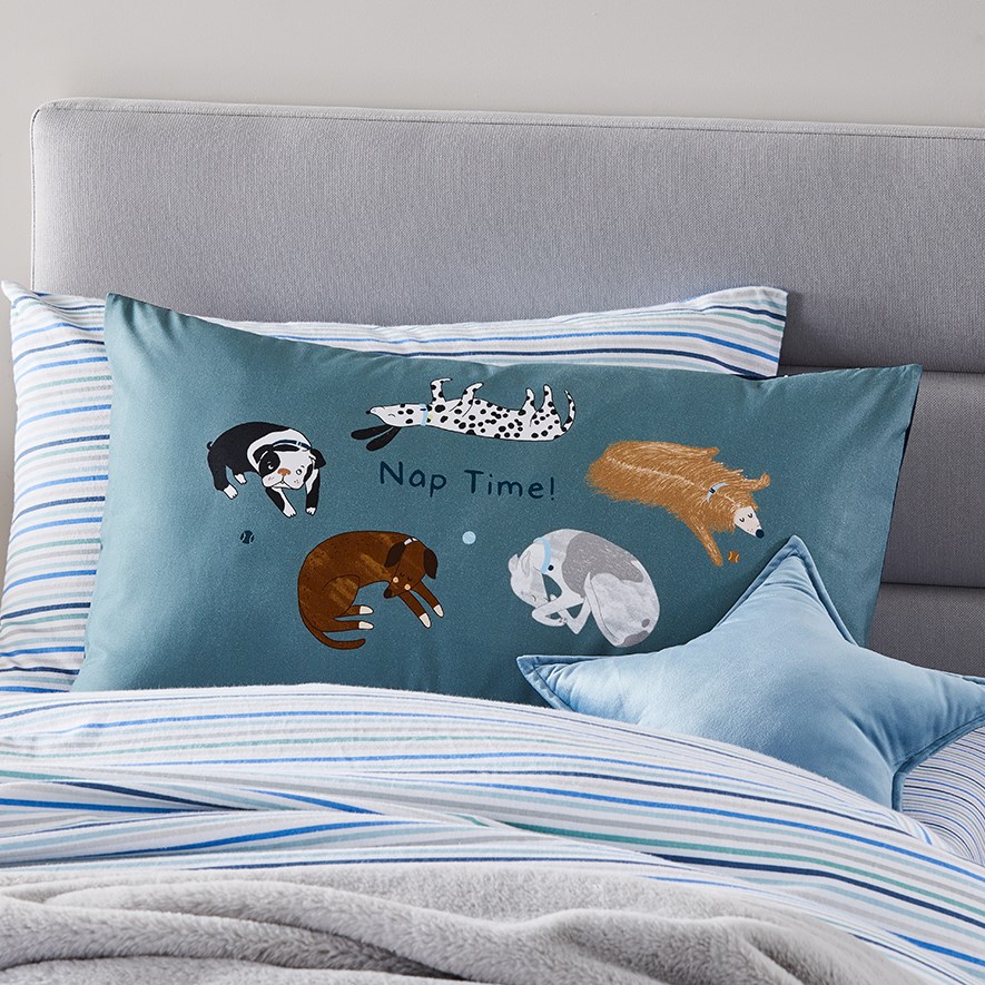 Bundle - Dog Park Cot Comforter & Toddler Pillowcase