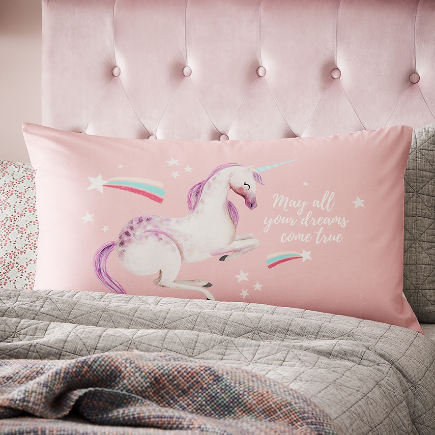 Adairs Kids Unicorn Forest Pillowcase Adairs