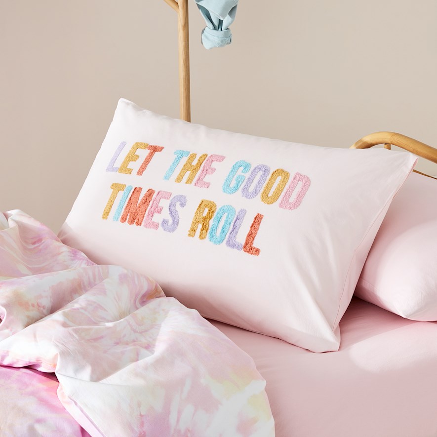 Adairs Kids Coordinating Good Times Roll Multi Pillowcase Adairs