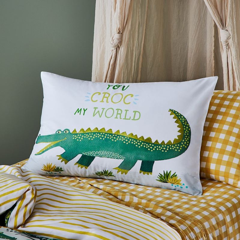 Co-ordinating Snappy Croc Pillowcase