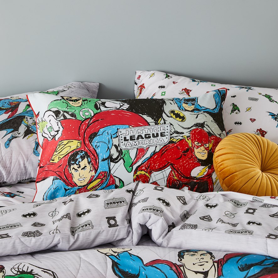 Justice League Pillowcase Bedroom Adairs Kids