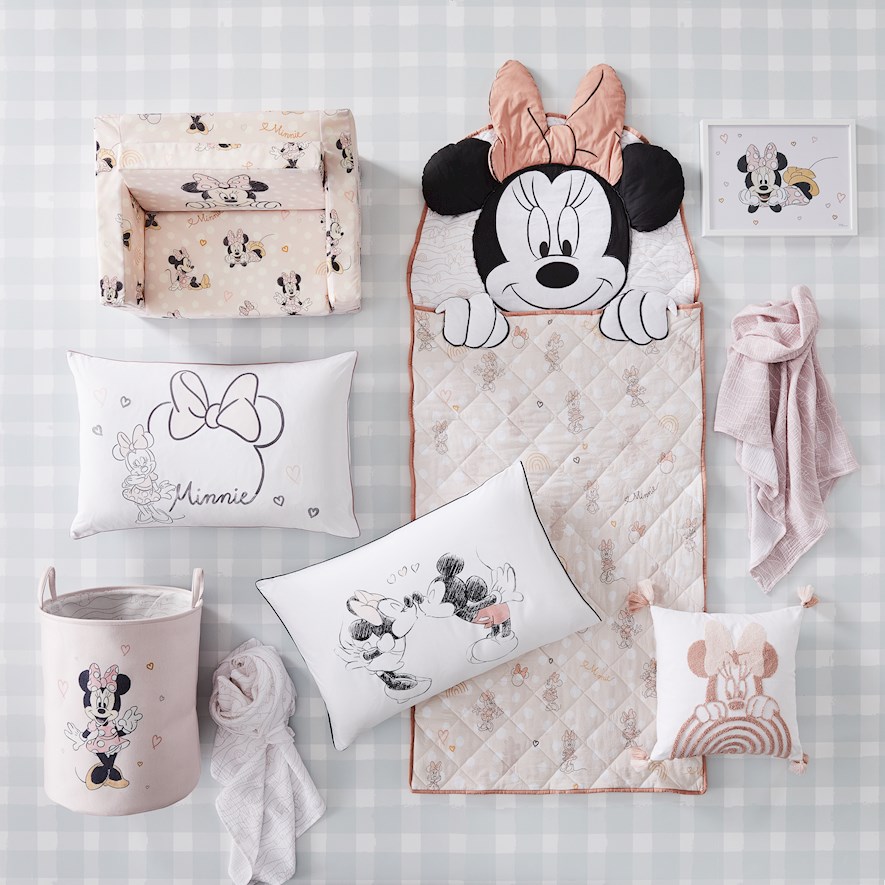 Minnie mouse top baby pillow