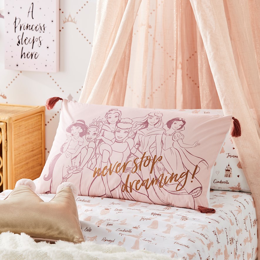 Adairs Kids Disney Princess Pillowcase Bedroom Adairs