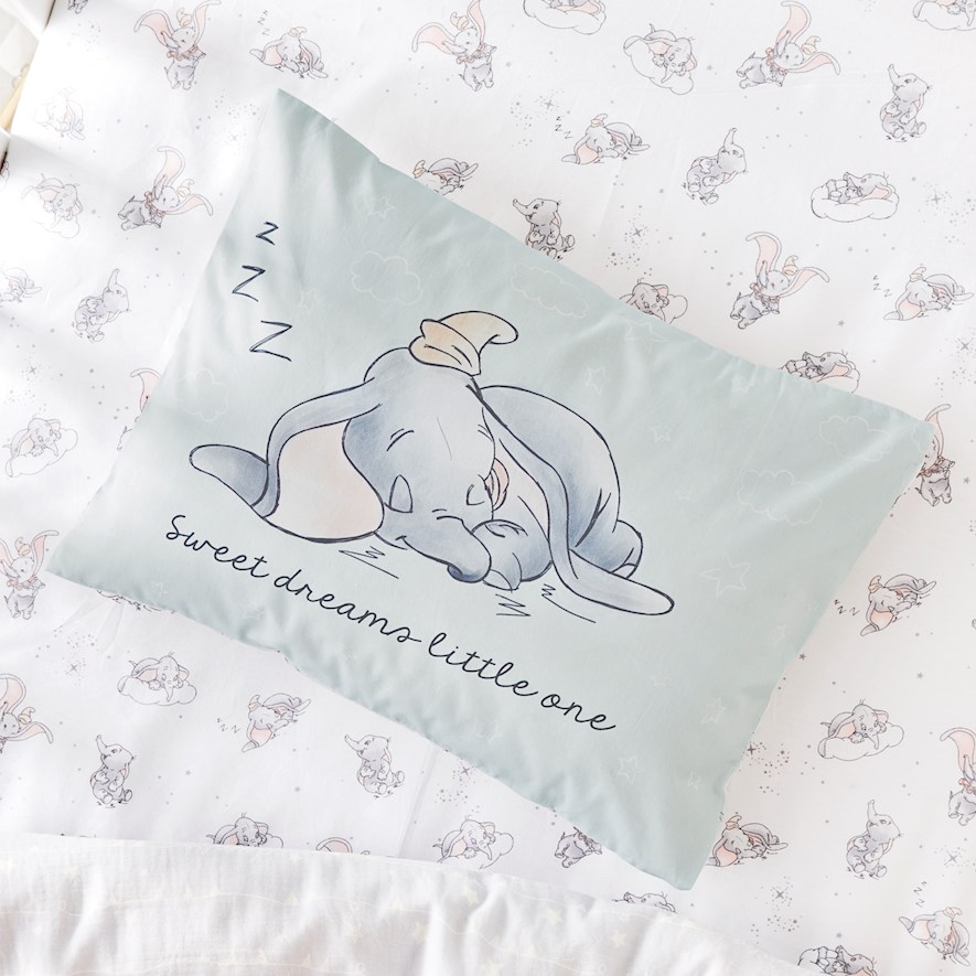 Adairs Baby Disney Dumbo Cot Text Pillowcase Kids Adairs