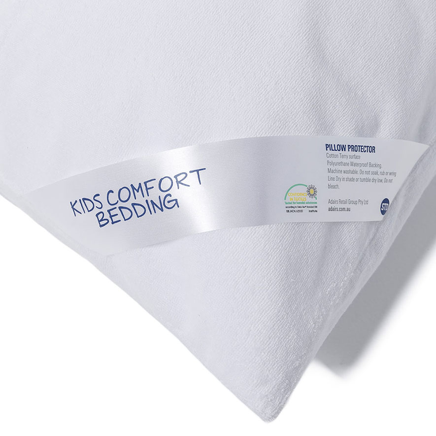 Adairs Kids Cotton Terry Waterproof Pillow Protector Adairs