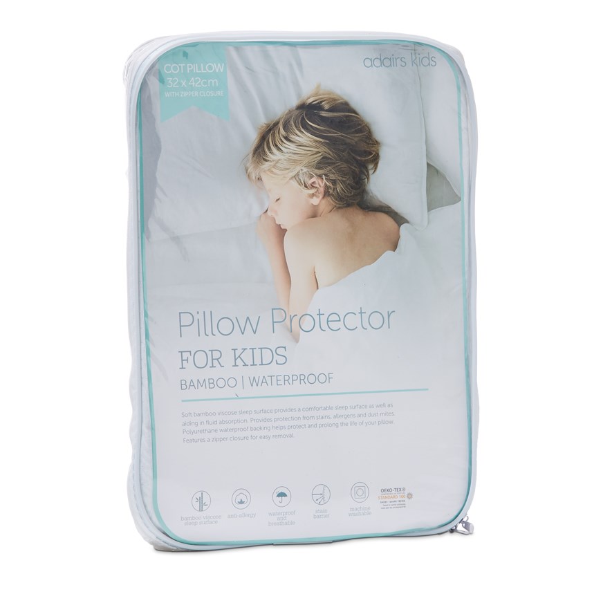Adairs Kids Kids Bamboo Waterproof Pillow Protector Bedding
