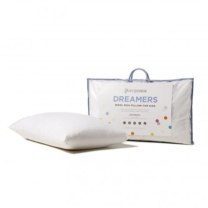 MiniJumbuk Dreamers Kids Australian Wool Low Profile Pillow