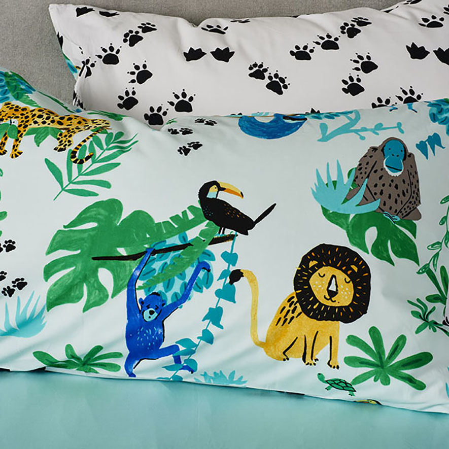 Adairs Kids Jungle Safari Quilt Cover Set Adairs