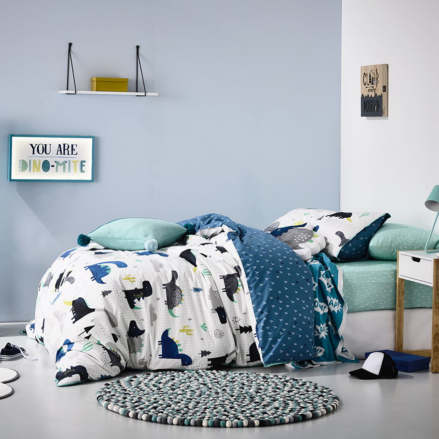 Adairs Kids Dino Land Quilt Cover Set Adairs