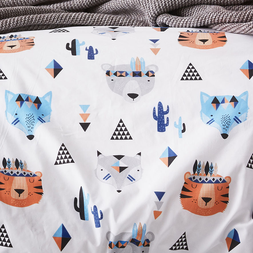 Adairs Kids Aztec Animals Quilt Cover Set Adairs