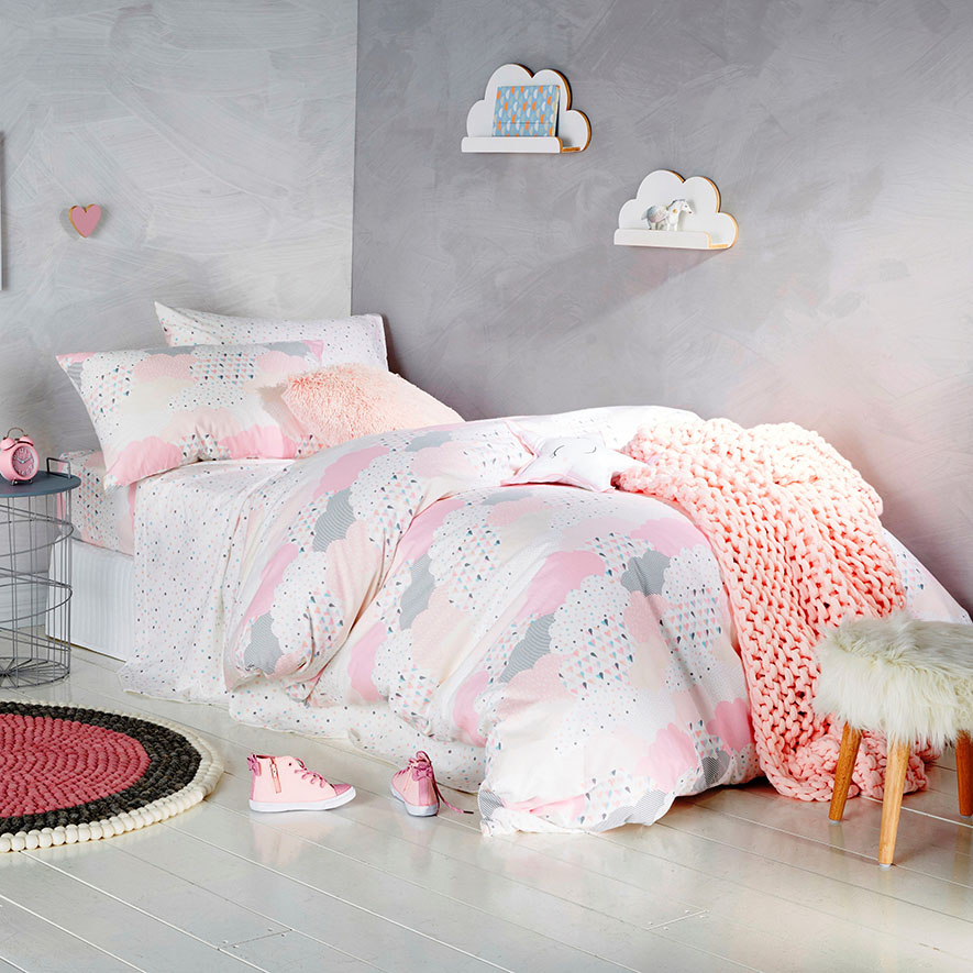 Adairs Kids Dream Cloud Flannelette Quilt Cover Set Adairs