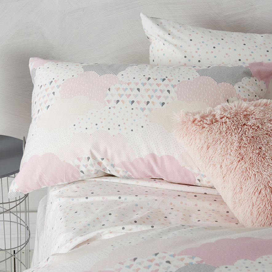 Adairs Kids Dream Cloud Flannelette Quilt Cover Set Adairs