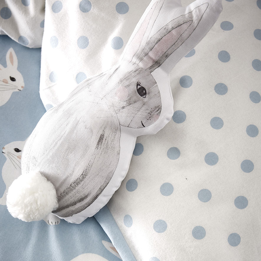 Adairs Kids Bunny Love Flannelette Quilt Cover Set Adairs