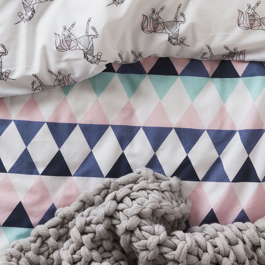 Adairs Kids Unicorn Play Quilt Cover Set Adairs