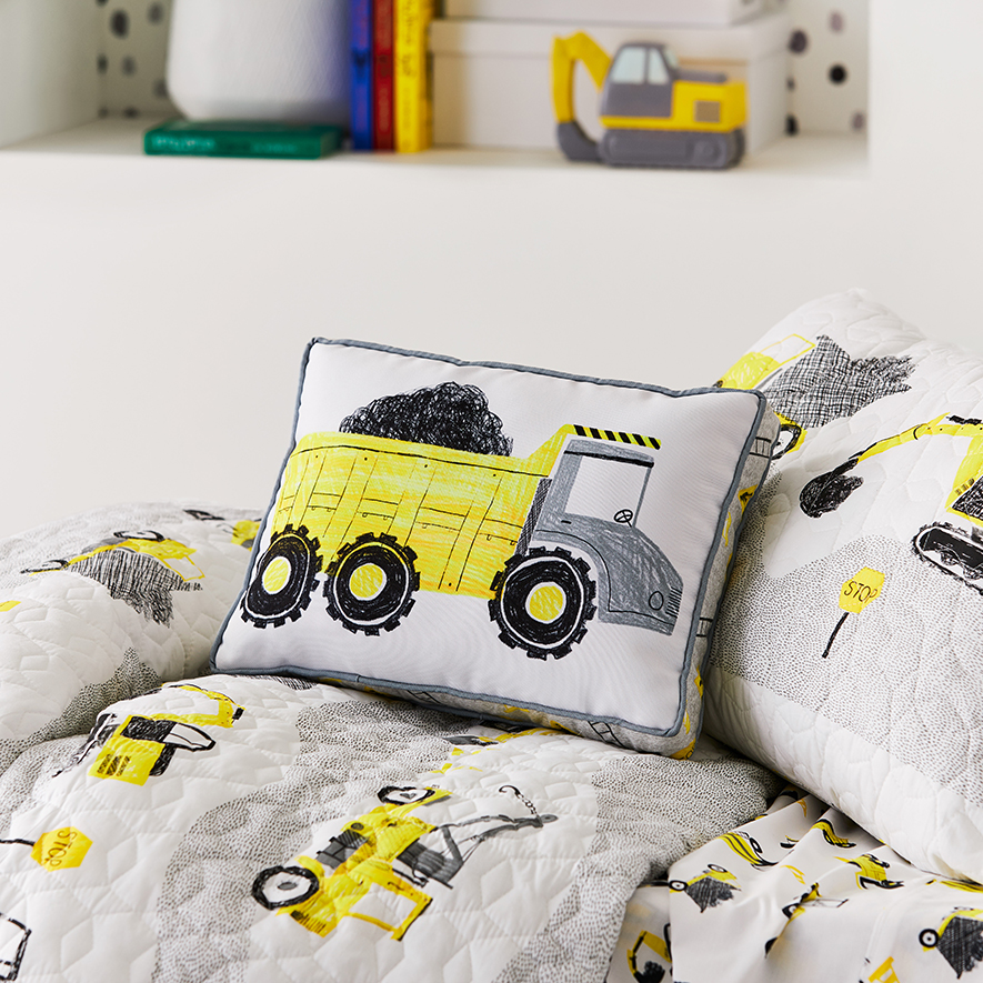 Digger quilt cover set top
