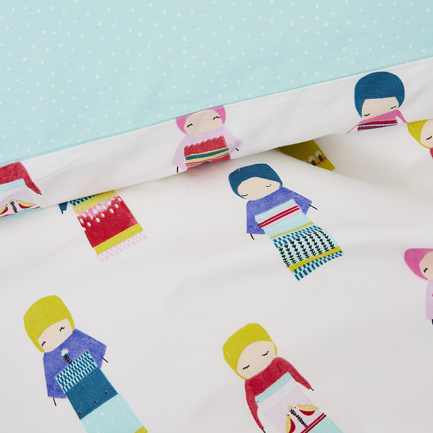 Adairs Kids Rainbow Wish Doll Quilt Cover Set Multi Adairs