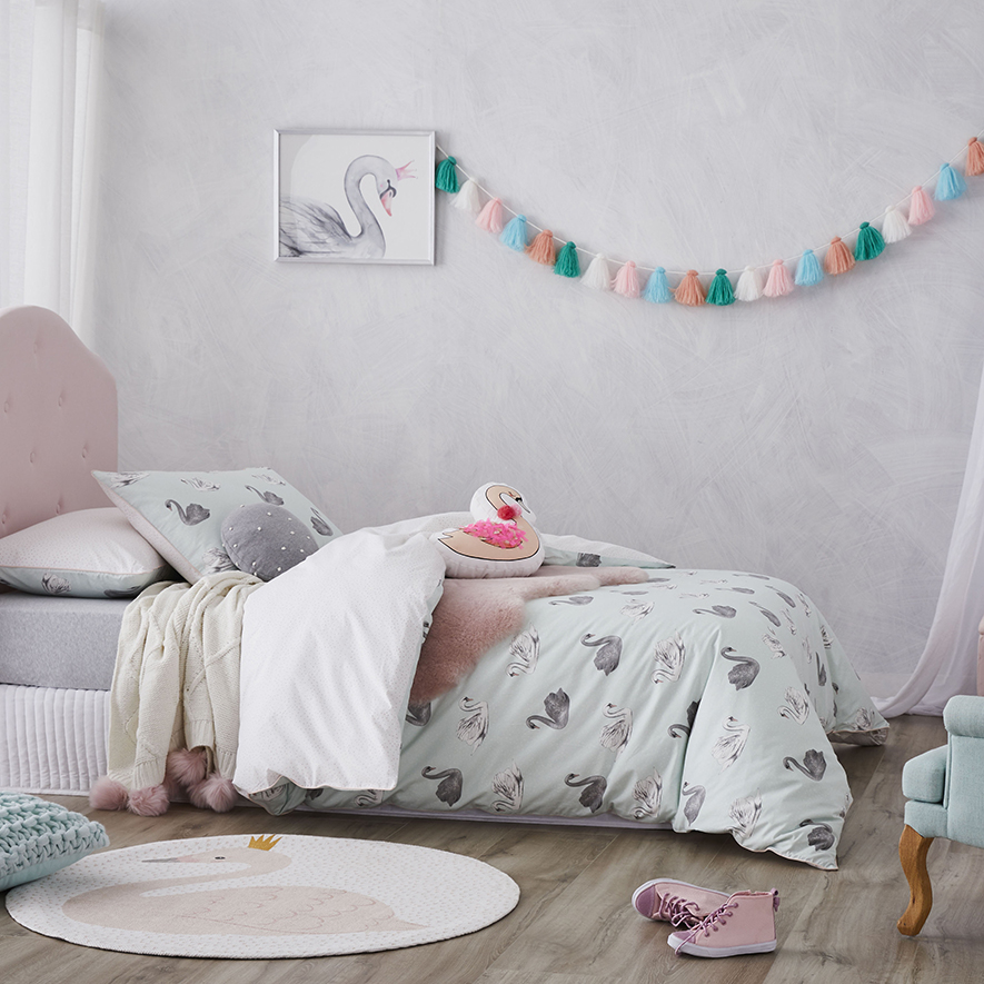 Adairs Kids Odette Quilt Cover Set Blue Adairs