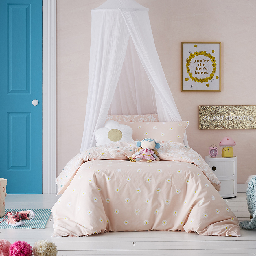 Adairs Kids Daisy Multi Quilt Cover Set Adairs