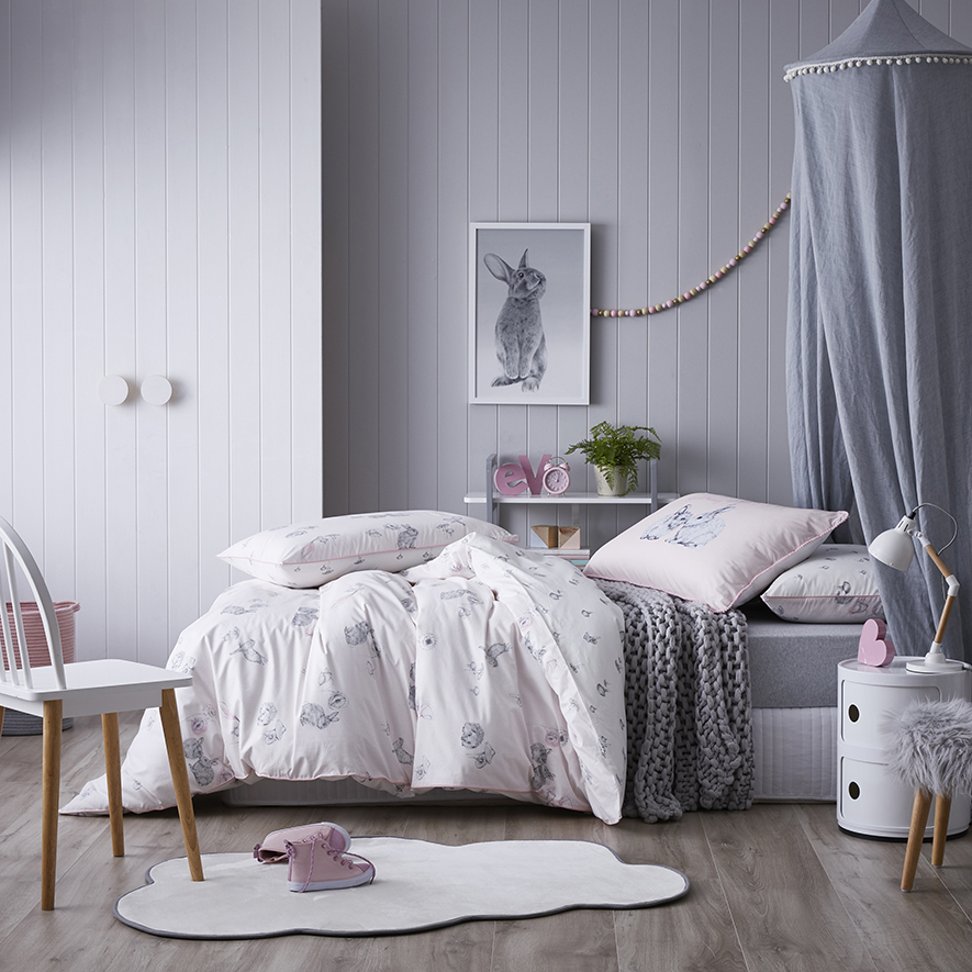 Pink woodland bedding sale