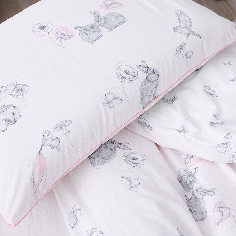 Enchanted Woodland Pink Quilt Cover Set