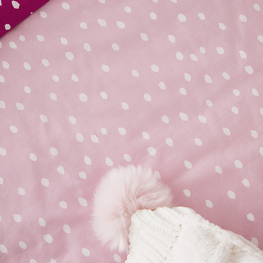 Adairs Kids Darcy Spot Pink Quilt Cover Set Adairs