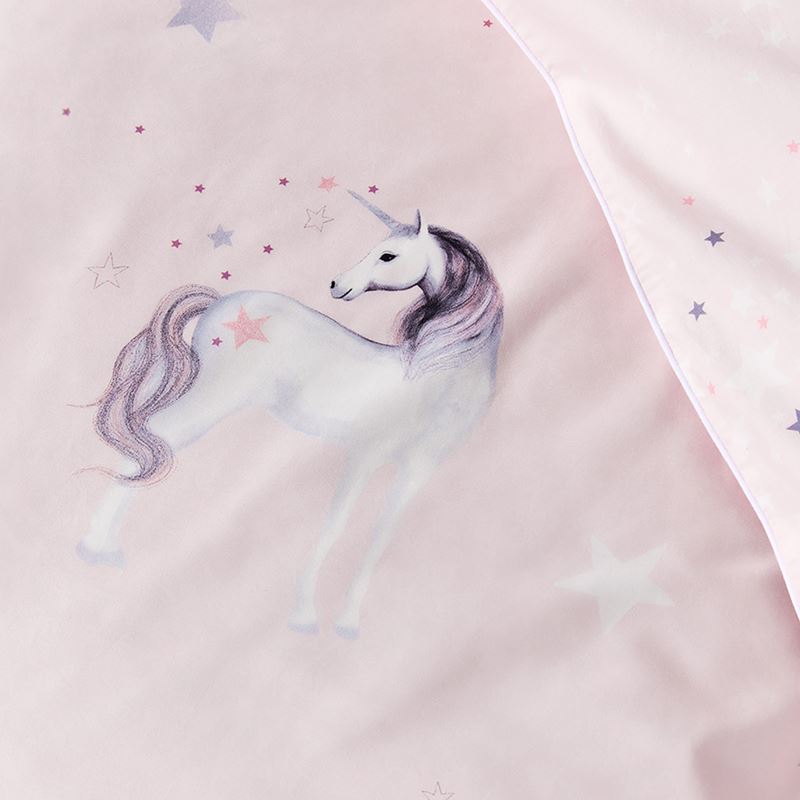 Unicorn Star Purple Quilt Cover Set