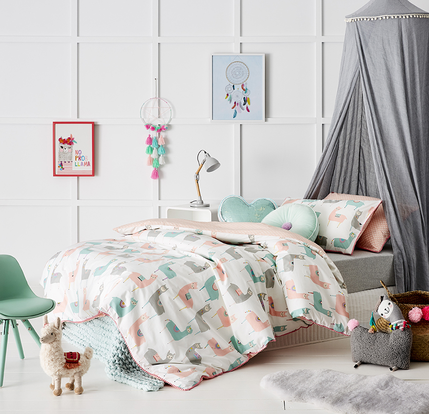 Adairs Kids Llamazing Quilt Cover Set Adairs