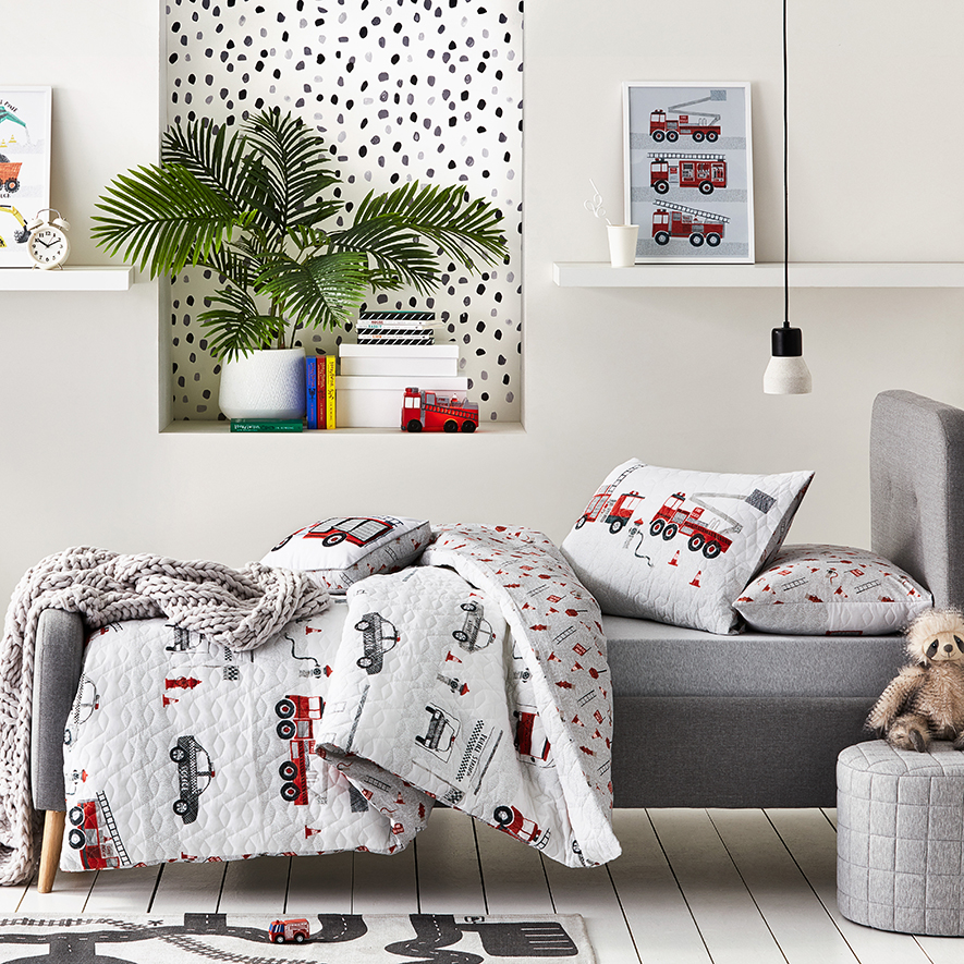 Fire truck quilt cover new arrivals