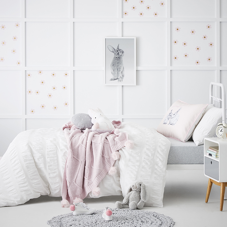 Adairs Kids Angelica Quilt Cover Set White Adairs