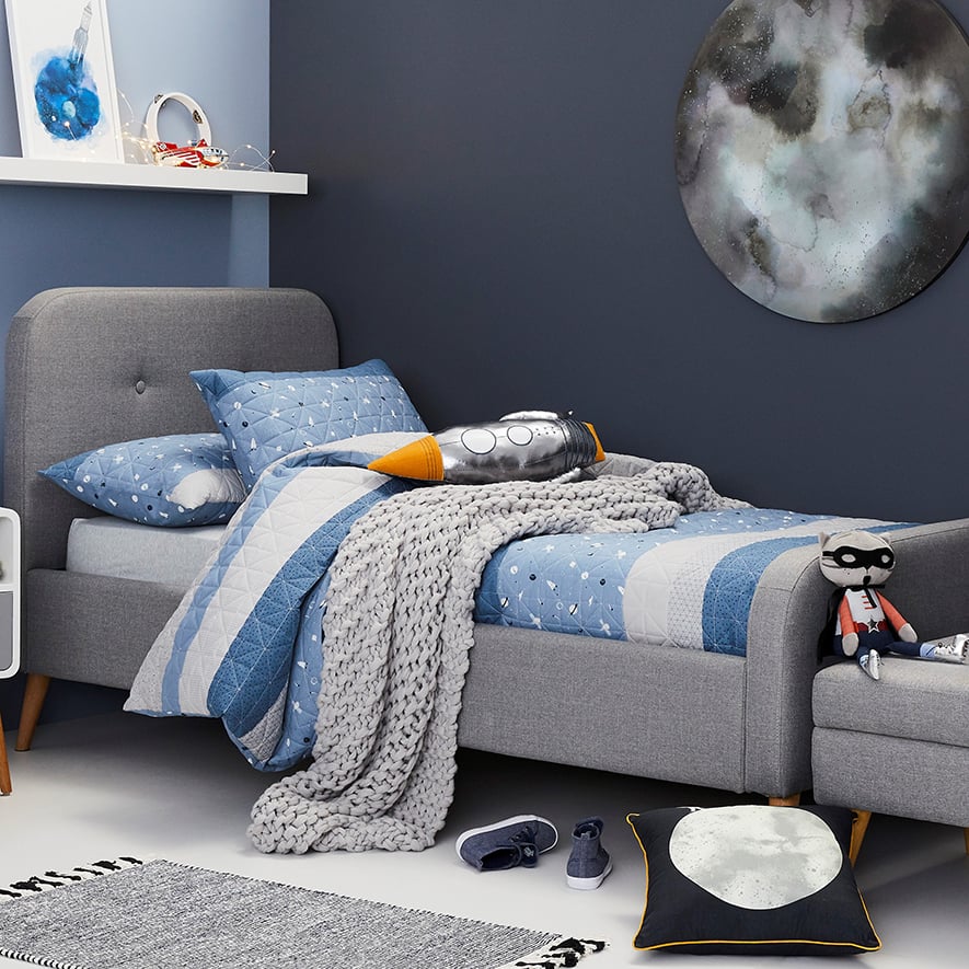 Adairs Kids Outer Space Quilted Quilt Cover Set Adairs