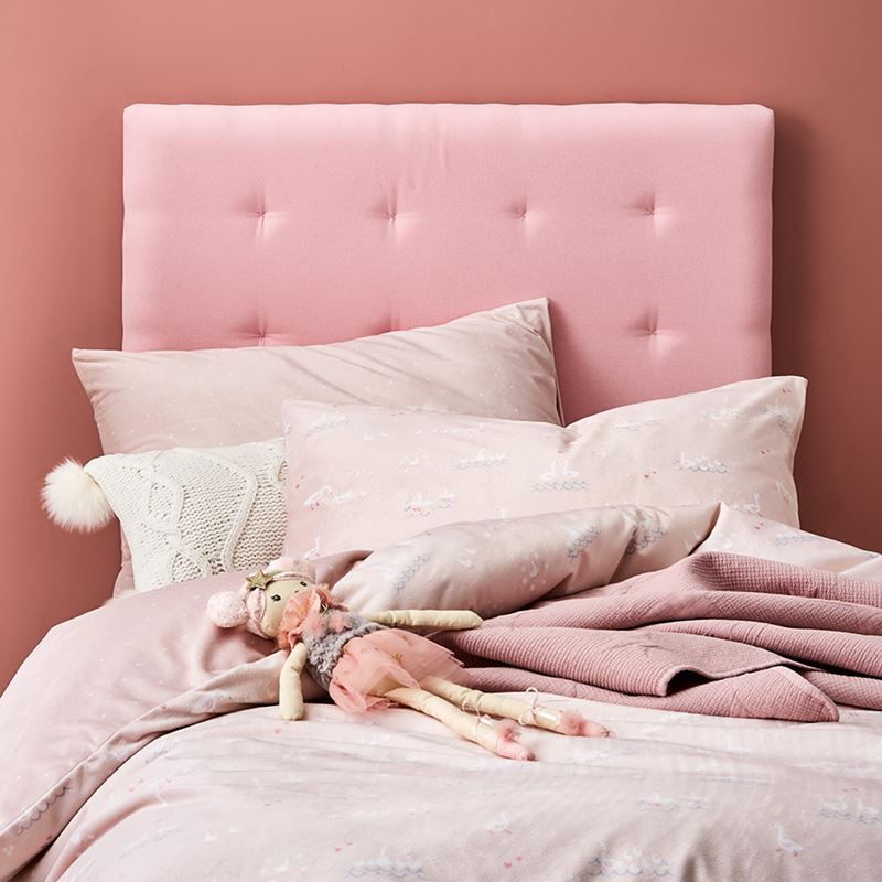 Duckling Super Soft Velour Pink Quilt Cover Set
