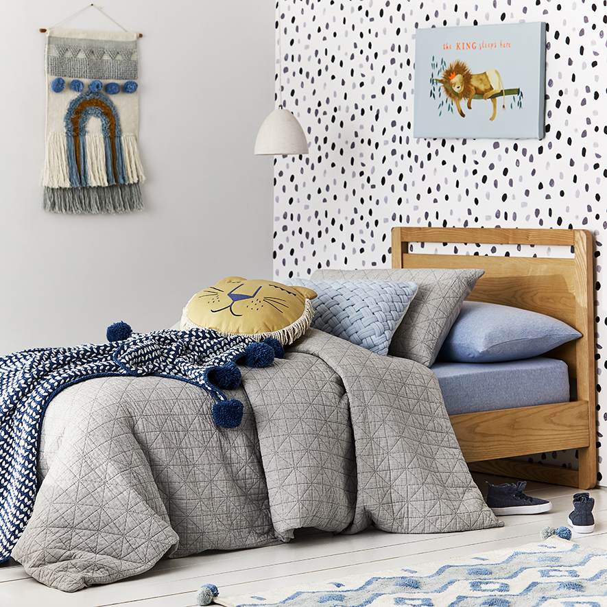 Adairs grey quilt cover best sale