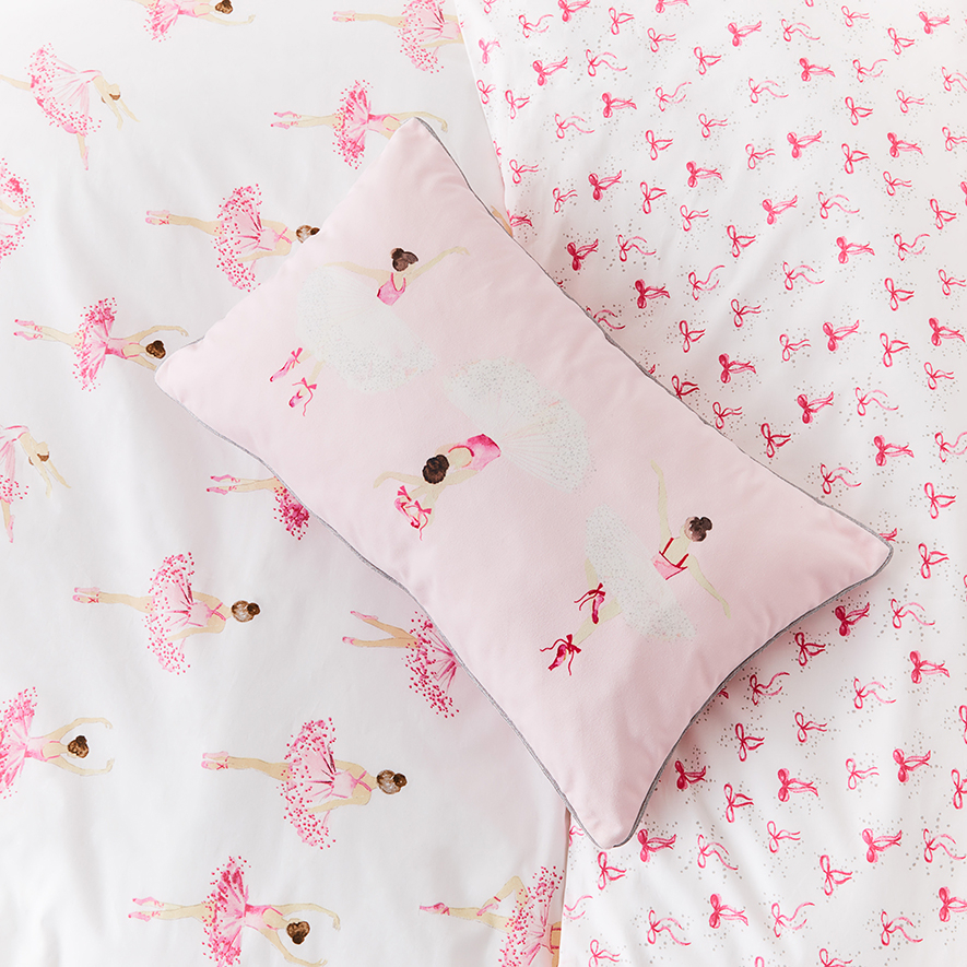 Adairs Kids Lilly Sophia Ballerina White Quilt Cover Set Adairs