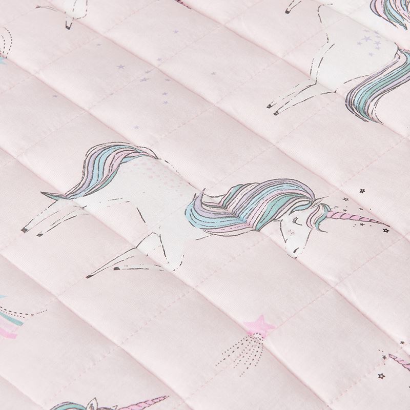 Unicorn Bamboo Jersey White Quilt Cover Set