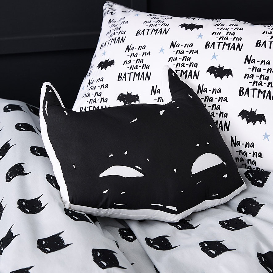 Adairs Kids Batman Grey Quilt Cover Set Adairs