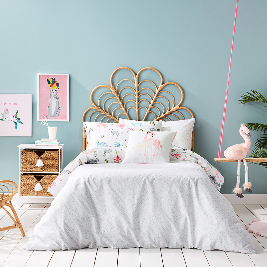 Adairs Kids Floral Jungle Quilt Cover Set Adairs