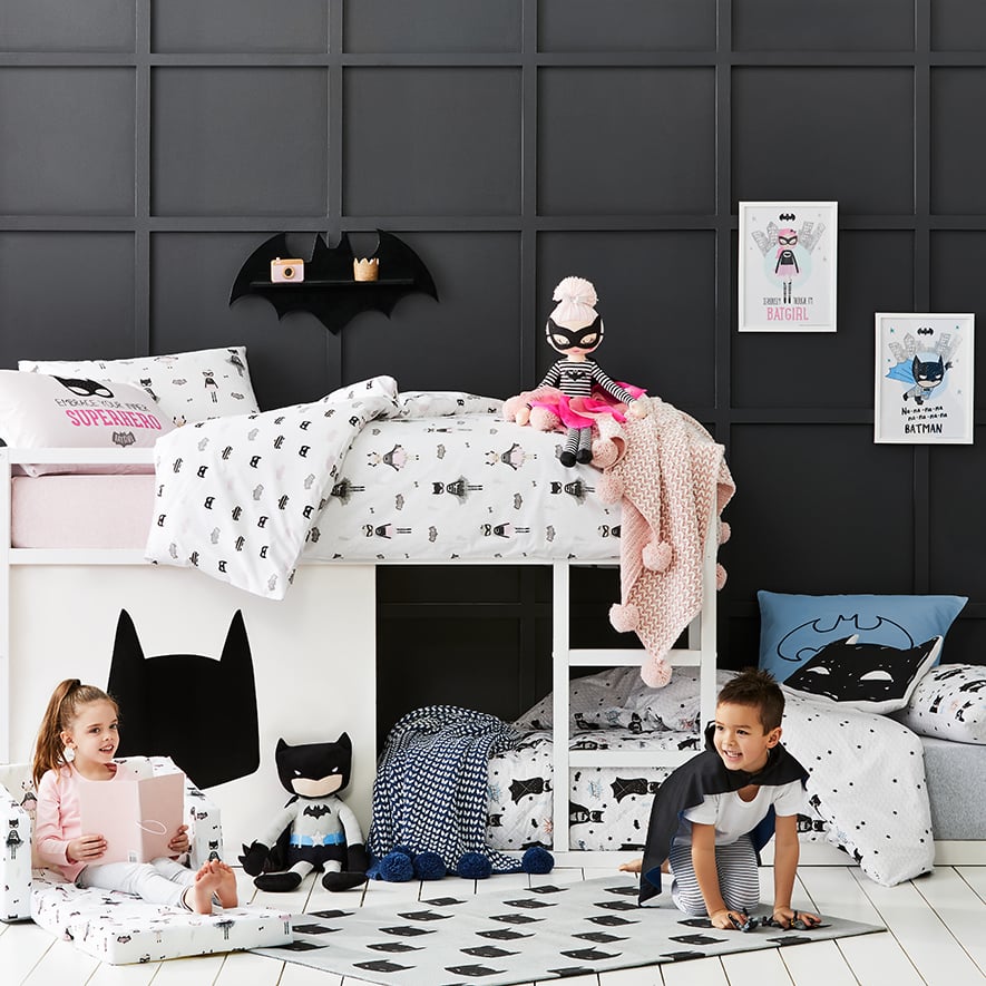 Adairs Kids Batman Quilted Quilt Cover Set Adairs
