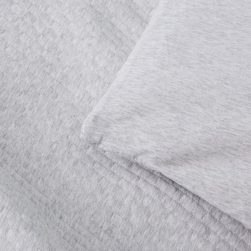 Adairs Kids - Jaimee Jersey Quilted Quilt Cover Set Grey Marle | Adairs