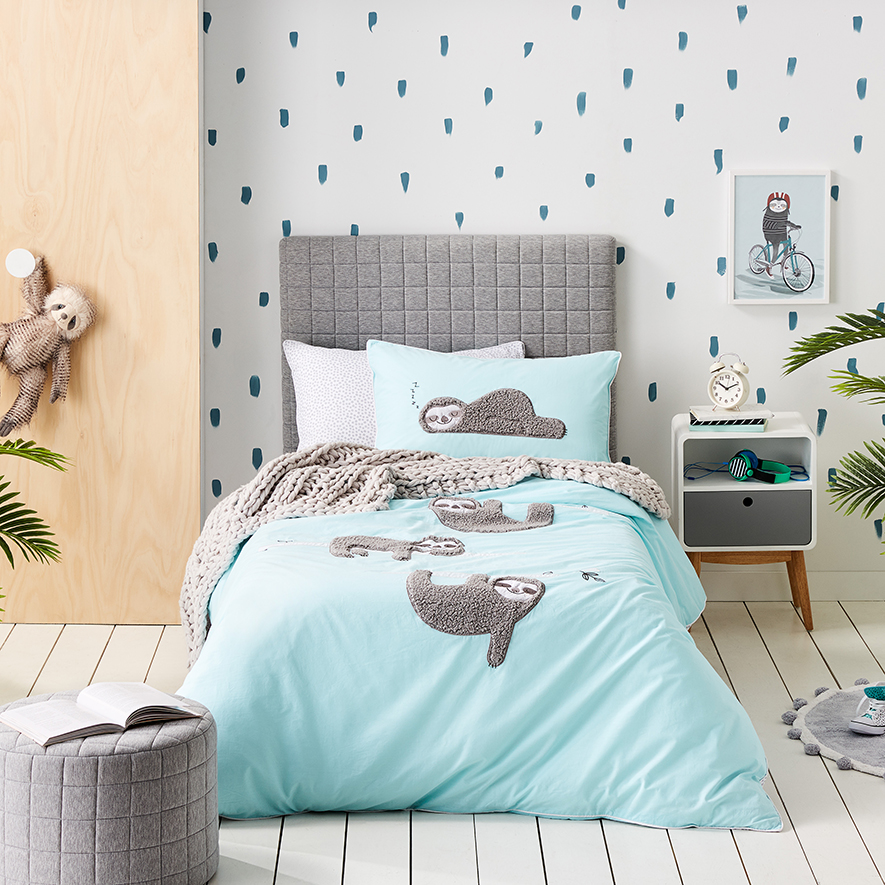 Adairs sloth quilt cover Clearance