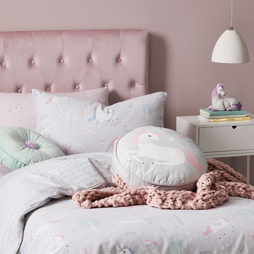 Grey unicorn bedding hotsell