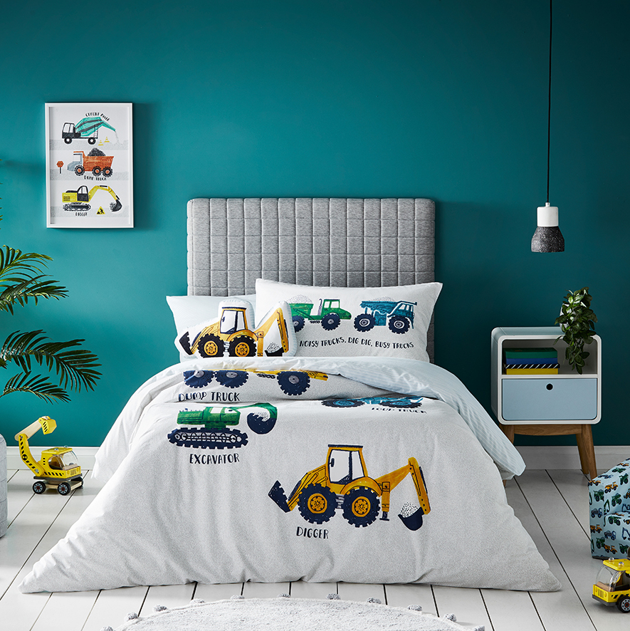 Digger double duvet set new arrivals