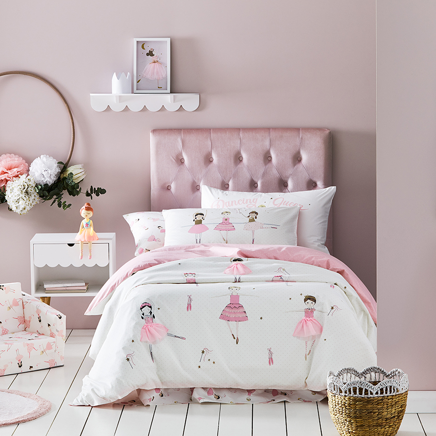 Adairs Kids Be A Ballerina White Quilt Cover Set Bedroom Adairs