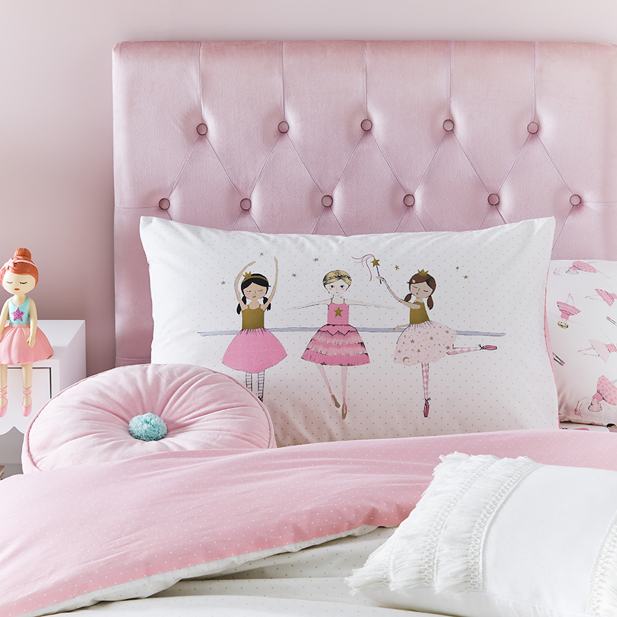 Adairs Kids Be A Ballerina White Quilt Cover Set Bedroom Adairs